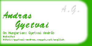 andras gyetvai business card
